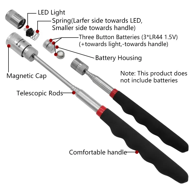 Telescopic Magnetic Pen Extend - Fishing Rod Travel 评论和价格