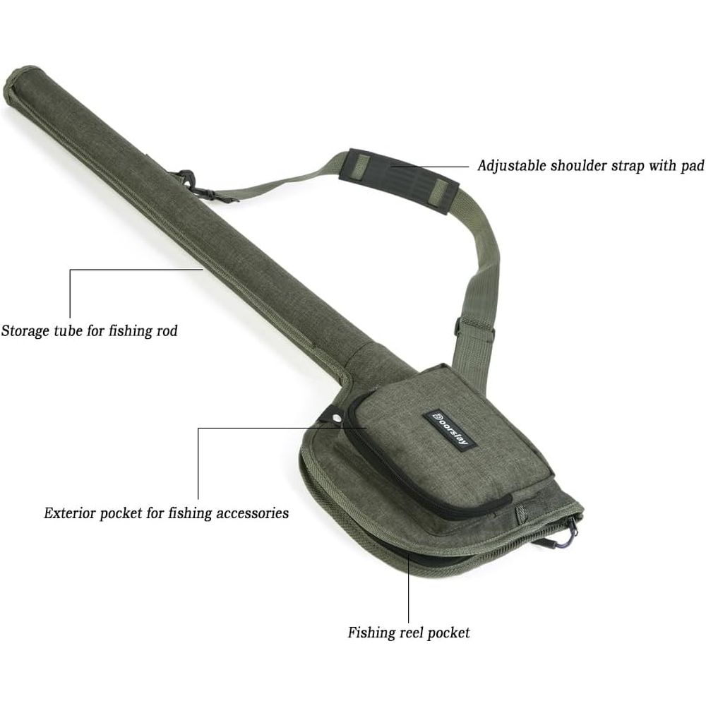 Portable Fishing Kit: Rod, Car - Fishing Rod Case 评论和价格
