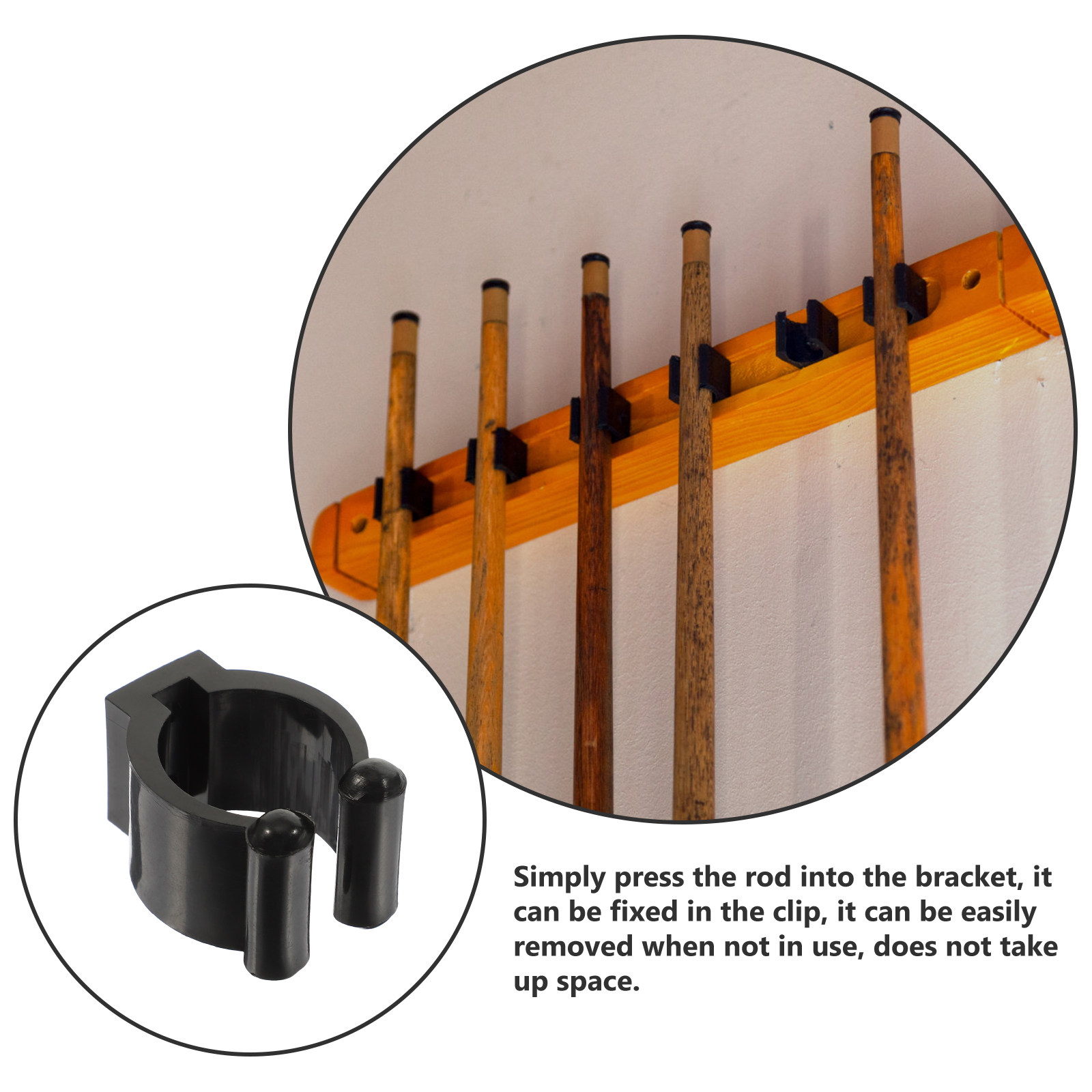 12Pcs Sturdy Plastic Club Clip - Fishing Rod Rack 评论和价格