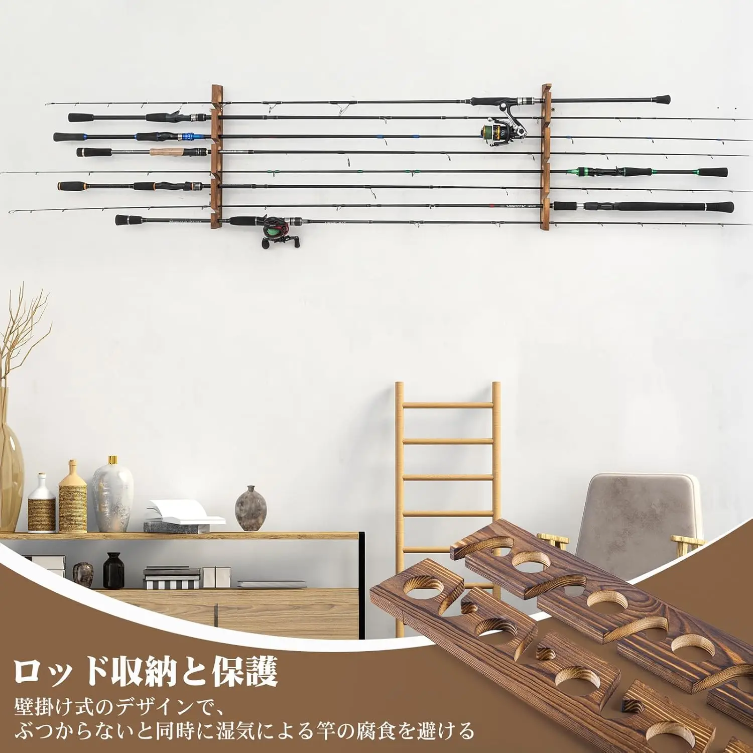 Goture Fishing Rod Holders wit - Fishing Rod Rack 评论和价格