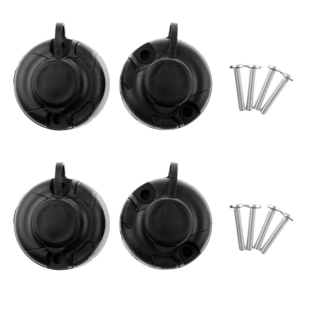 4Pcs Black ABS Fishing Rod Hol - Fishing Rod Boat 评论和价格