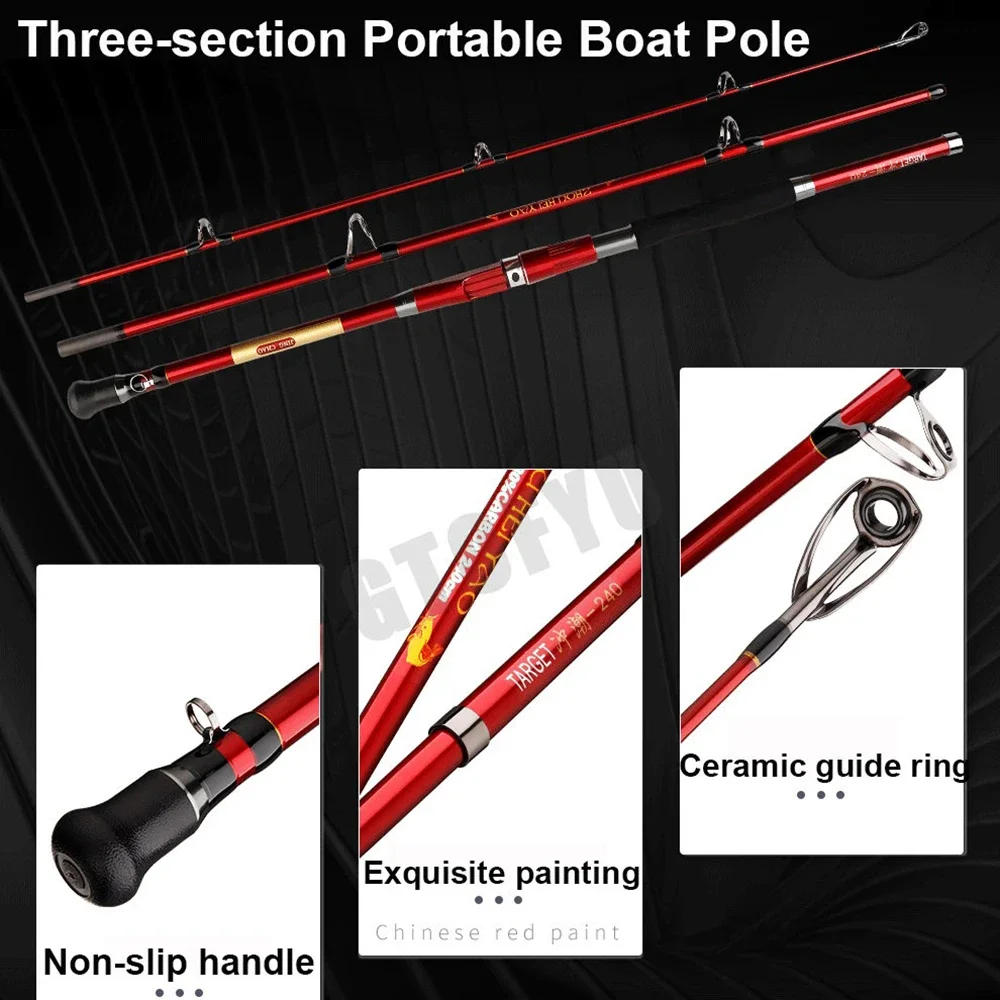 1.8M 2.1M  2.4M Portable 3-Pie - Fishing Rod Surf 评论和价格