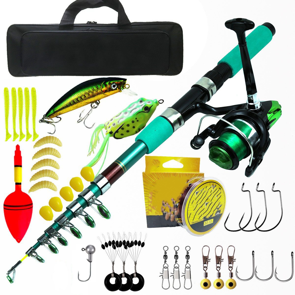 Portable Ultralight Carp Teles - Fishing Rod Combo 评论和价格
