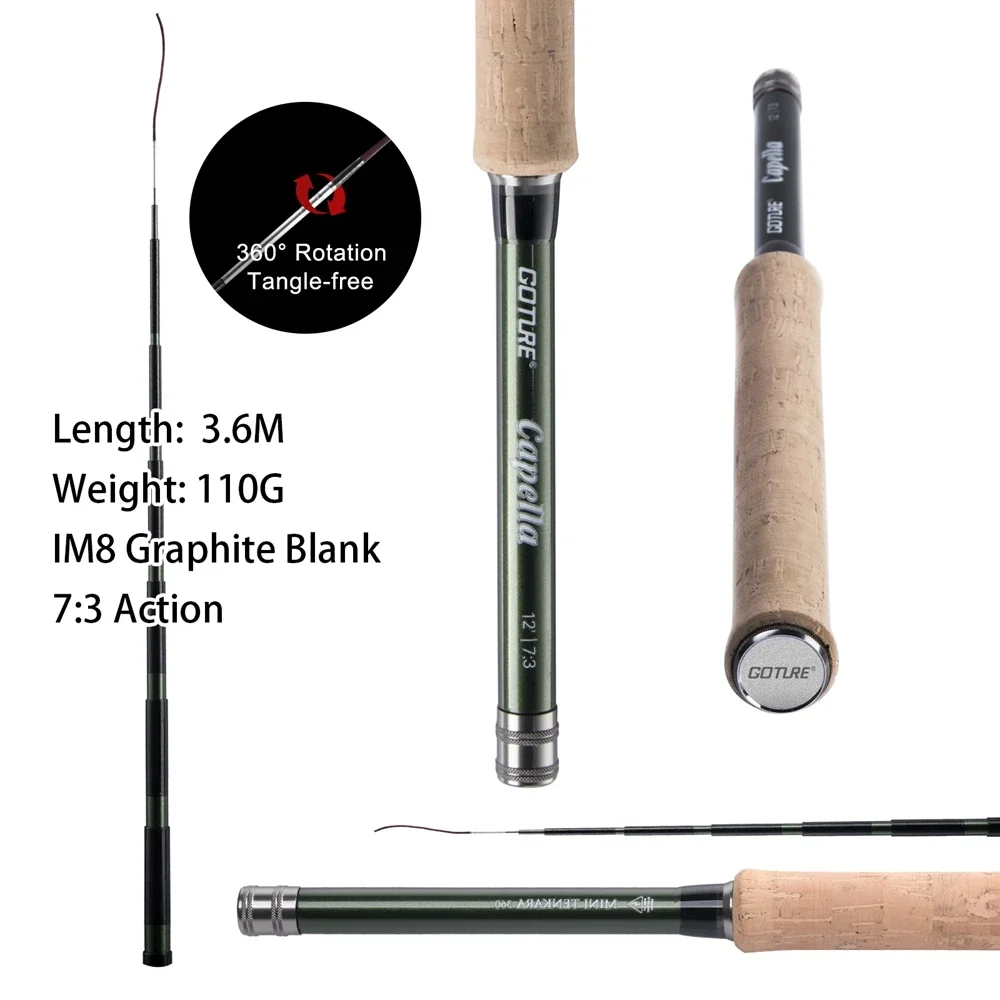 Goture 12FT Classical Tenkara  - Fishing Rod Fly 评论和价格
